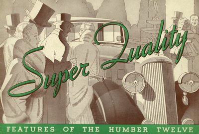 1934年 ハンバー・トゥエルブの販売パンフレット 作： Unbekannt