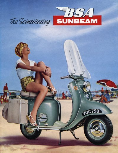 1964年 BSA Sunbeam スクーターのパンフレット。 作： Unbekannt