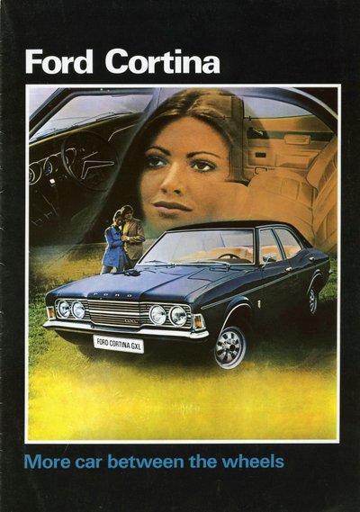 1972年のFord Cortina Mk3のセールスパンフレットの表紙です。 作： Unbekannt