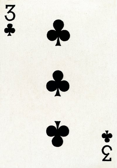 Goodall＆Son Ltd.トランプのデッキからのクラブ3つ、c1940 作： Unbekannt