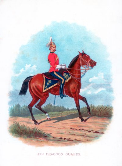 第4竜騎兵衛兵、1888年 作： Unbekannt