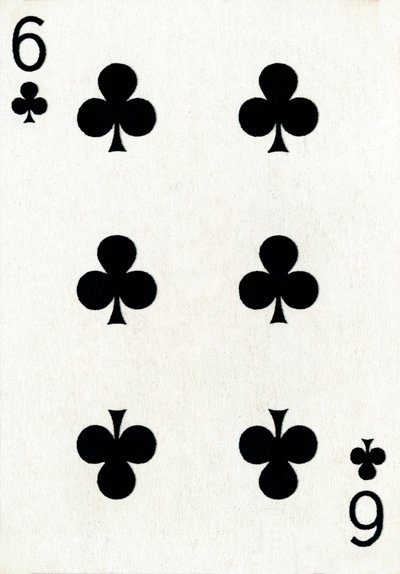 Goodall＆Son Ltd.のトランプのデッキからのクラブの6つ、c1940 作： Unbekannt