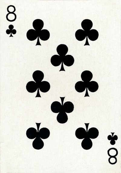Goodall＆Son Ltd.のトランプのデッキからの8つのクラブ、c1940 作： Unbekannt