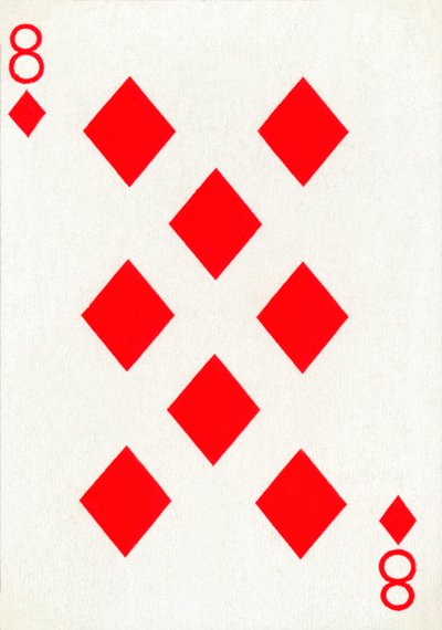 Goodall＆Son Ltd.のトランプのデッキからのダイヤの8、c1940 作： Unbekannt