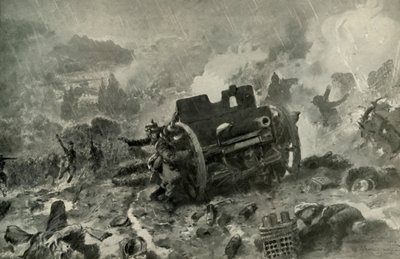 1919年、フランスのアルゴンヌにおけるドイツの立場に対する華麗な攻撃。 作： Unbekannt