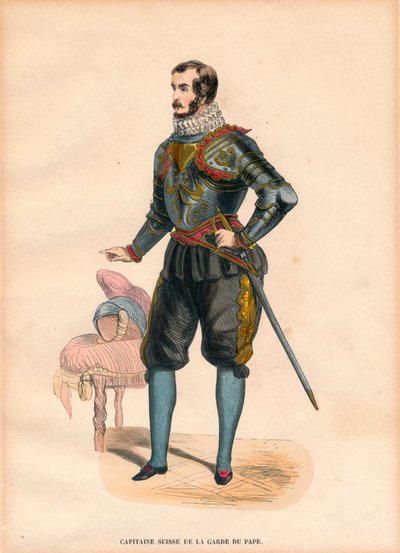 教皇の大尉スイス衛兵、1900年代頃 作： Unbekannt