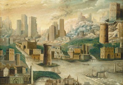 19世紀半ばの幻想都市。 作： Unbekannt