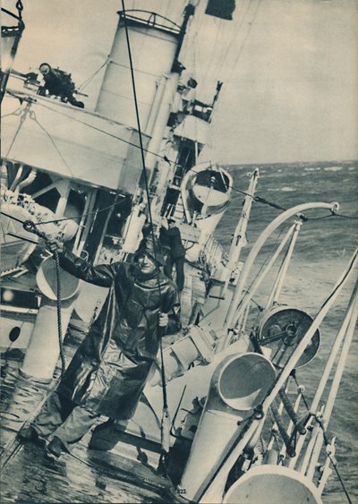 荒天時の駆逐艦、1936年 作： Unbekannt