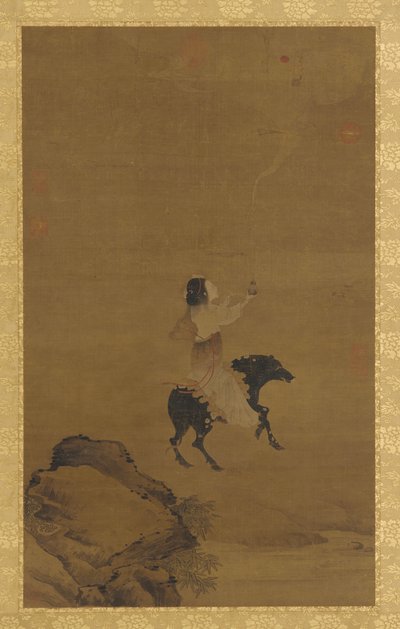 ブタの動物に描かれた女性の不滅、1368-1644。 作： Unbekannt