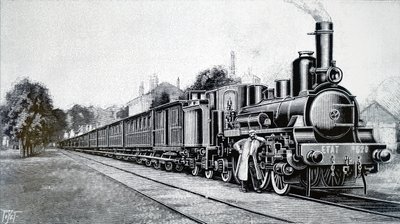 フランス国鉄の列車。 作： Unbekannt