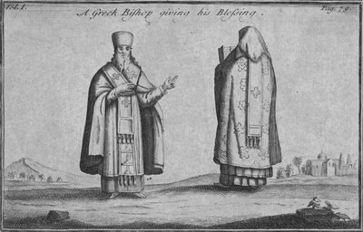 祝福を与えるギリシャの司教、c1761 作： Unbekannt
