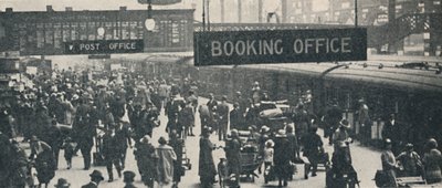 1926年、リバプールストリート駅でのホリデーシーン 作： Unbekannt