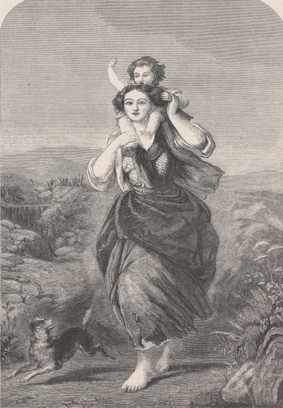 A Labor of Love、Illustrated London News、1860 年 3 月 24 日より。 作： Unbekannt