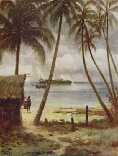 ラグーン、ソロモン諸島、1923年。 作： Unbekannt