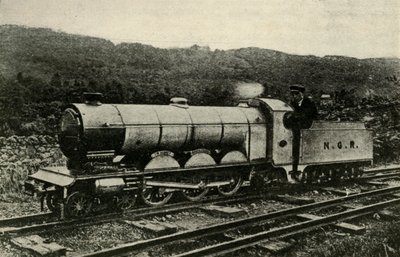 レイヴングラスアンドエスクデール鉄道の機関車、c1930。 作： Unbekannt