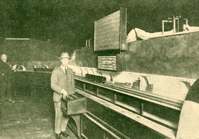 郵便局の鉄道模型、1930年。 作： Unbekannt