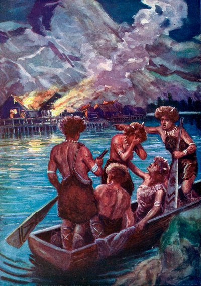 新石器時代の大災害、c1920 作： Unbekannt