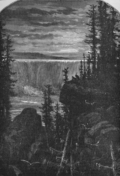 1883年の昔のナイアガラの夜景 作： Unbekannt