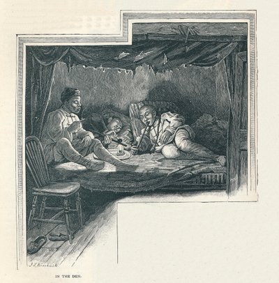 アヘンの洞窟での夜、1891 作： Unbekannt