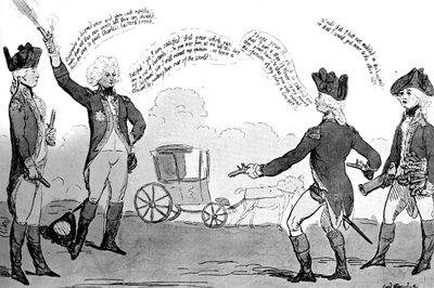 王子と警察官、1789年 作： Unbekannt