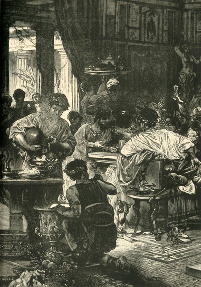 ローマの宴会、1890。 作： Unbekannt