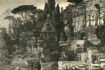 ローマ時代の別荘、1890年。 作： Unbekannt