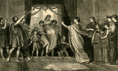 ローマの結婚式。 -Brides Home Coming、1881年。 作： Unbekannt
