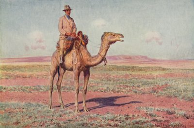 中央オーストラリアの風景、1923年。 作： Unbekannt