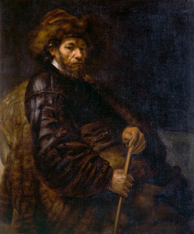 棒を持った座った人」、c1800-c1850 作： Unbekannt