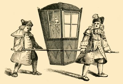 セダンの椅子、1881年。 作： Unbekannt