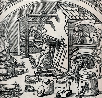 銀の製油所、1556、1917 作： Unbekannt