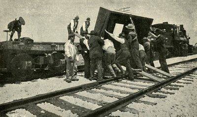 特別な商品の列車が軌道に乗る1901。 作： Unbekannt