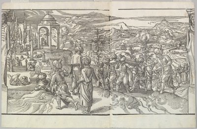フリーズ「Ces Moeurs et fachons de faire de Turcz Customs and Fas...」からのトルコの葬儀、1553年。 作： Unbekannt