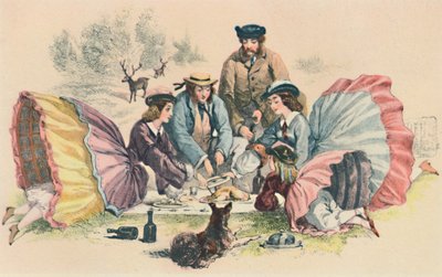 ビクトリア朝のピクニック、c1860、1944。 作： Unbekannt