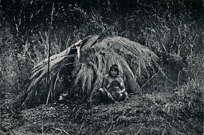1911年、フエジアのヤガン小屋 作： Unbekannt