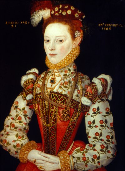 若い女性、1569年 作： Unbekannt