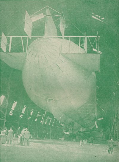 自宅のツェッペリン、c1917 1919 作： Unbekannt
