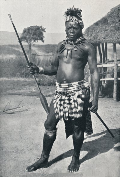 ズールー族の首長、1902年 作： Unbekannt