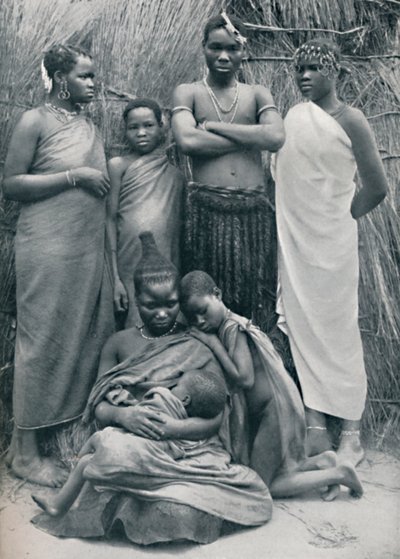 ズールー族の家族、1912 作： Unbekannt