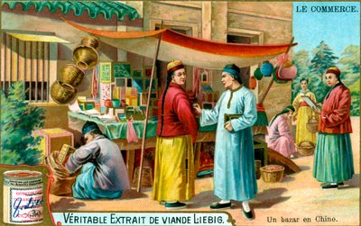 中国のバザー、c1900 作： Unbekannt