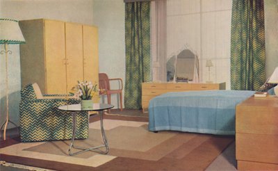 ミスPEハンフリーズが設計した寝室、1936年 作： Unbekannt