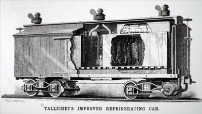 冷蔵保存の冷蔵鉄道車両 作： Unbekannt