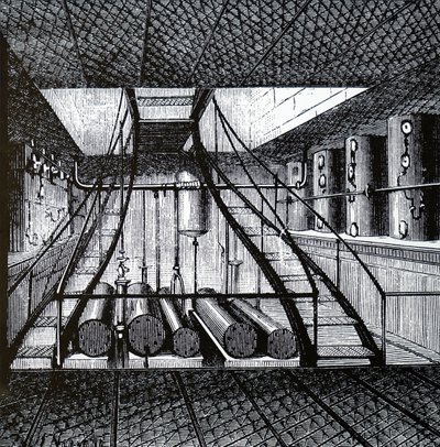 冷蔵船の低温貯蔵室 作： Unbekannt
