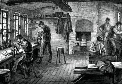 カトラーズショップ、c1880 作： Unbekannt