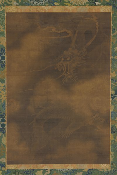 龍と雲、明代、1368～1644年。 作： Unbekannt