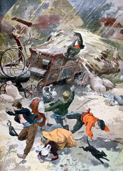 1902年に落雷した農機 作： Unbekannt