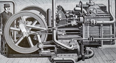 生鮮食料品を運ぶ船のための冷凍機 作： Unbekannt