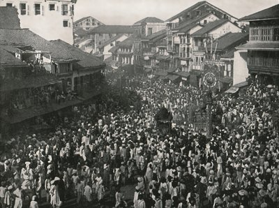 偉大なネイティブの行列、ボンベイ、インド、1895年。 作： Unbekannt