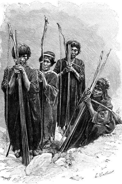 1895年、ペルーのAntis Ashaninkasのグループ 作： Unbekannt