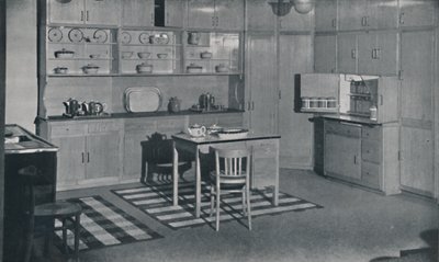 1942年にロンドンのHeal＆Son、Ltd.が手配および設置したキッチン 作： Unbekannt